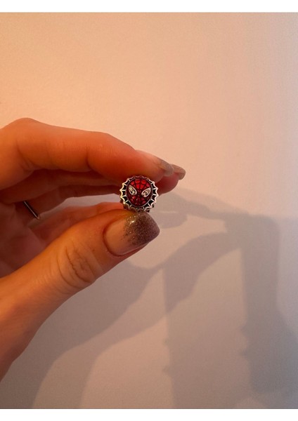 Marvel Spiderman Zirkon Taşlı Sembol Charm