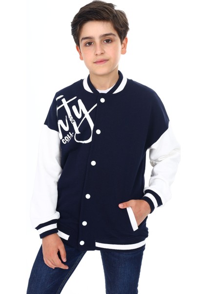 Erkek Çocuk Baskılı Kolej Hırka modelleri