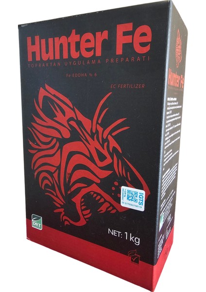 Demir Hunter Fe (1 Kg) Eddha Şelatlı Fe Bitki Yeşillendirici