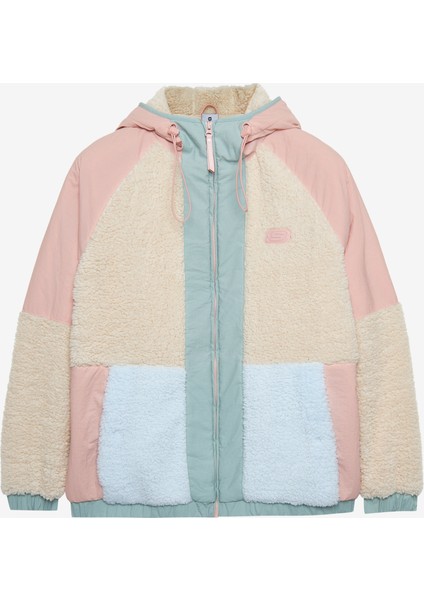 W Outdoor Fleece Full Zip Sherpa Kadın Açık Pembe Ceket S232311-590