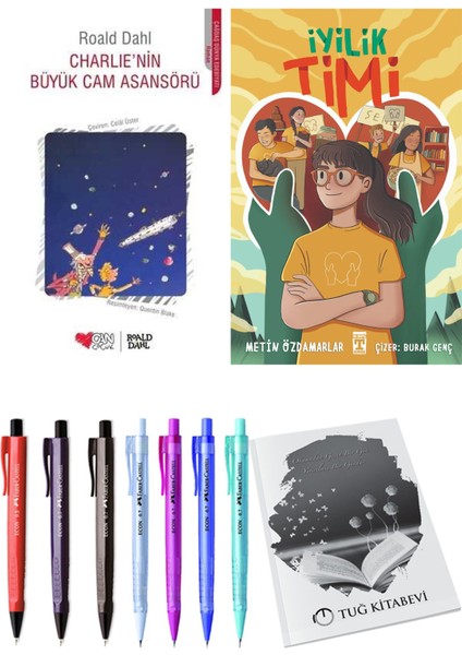 Iyilik Timi ve Charlie'nin Büyük Cam Asansörü 2'li Set + Hediyeli