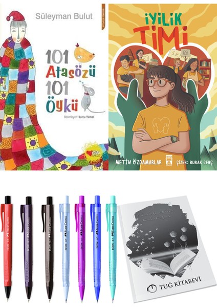 Iyilik Timi ve 101 Atasözü 101 Öykü Süleyman Bulut 2'li Set + Hediyeli