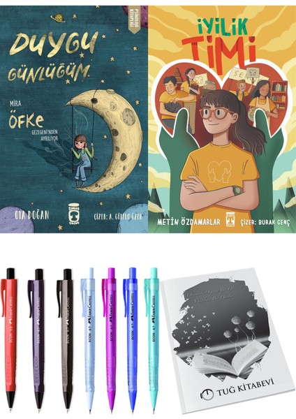 Iyilik Timi ve Duygu Günlüğüm Mira Öfke Gezegeni'nden Ayrılıyor 2'li Set + Hediyeli