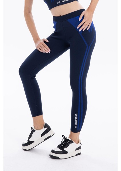 Slim Fit Desenli Kadın Uzun Tayt