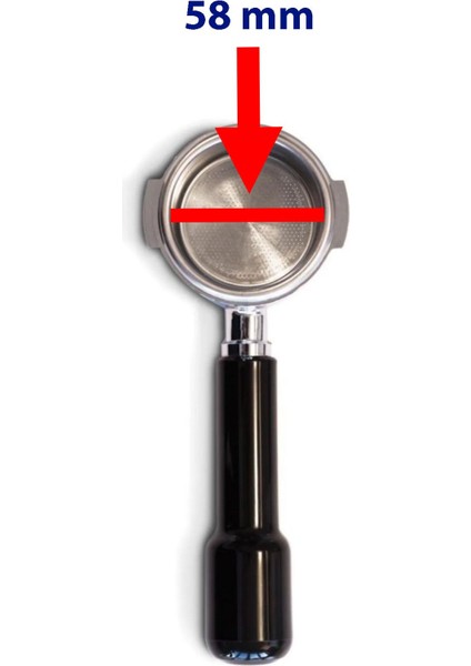 Vodinox Cafe Bar Barista Ekipmanları Kahve Espresso Tamper Temper Inox Paslanmaz Ahşap Saplı 58 mm