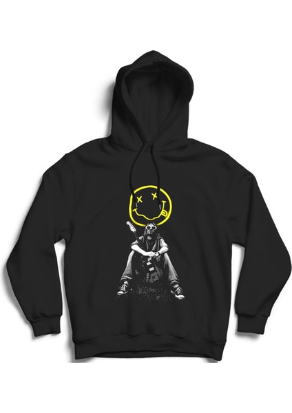 Nirvana Kurt Cobain Baskılı, Rock Metal Müzik Grubu, Unisex Pamuk Kapüşonlu Sweatshirt Hoodie