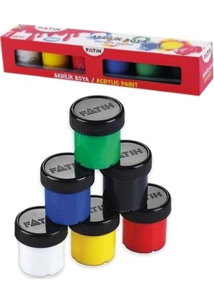 6'lı Akrilik Boya 6 x 25 ml