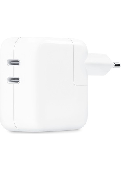 Kral Apple 35 W Çift Usb-C Bağlantı Noktalı Güç Adaptörü MNWP3TU/A