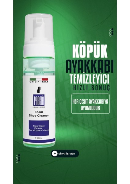 Susuz Ayakkabi Temizleme Köpüğü 150 ml Spor Ayakkabı, Deri Kumaş ve Nubuk, Süet ve At kılı fırça Horse hair brush