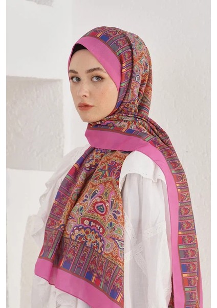 Fuşya Loryan Scarf Linen Harmony Şal