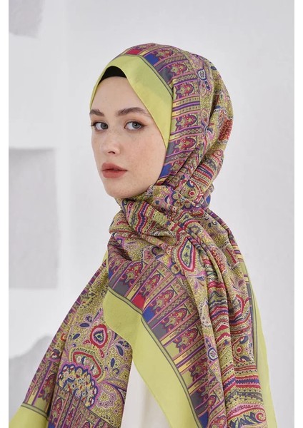 Fıstık Yeşili Loryan Scarf Linen Harmony Şal