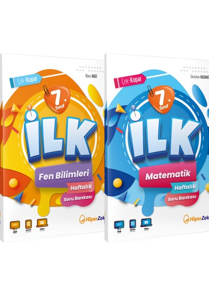 Yayınları 2026 7.sınıf Ilk Fen Bilimleri ve Matematik Haftalık Soru Bankası - Hiper Zeka
