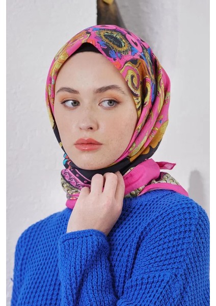 Fuşya Loryan Scarf Diamond Diya Eşarp fiyatları