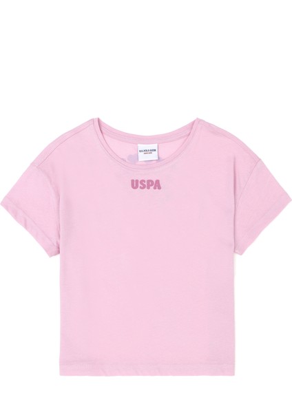 U.S. Polo Assn. Kız Çocuk Pembe T-Shirt 50288447-VR041