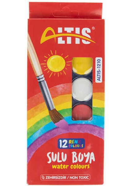 Sulu Boya Büyük Boy 12'li