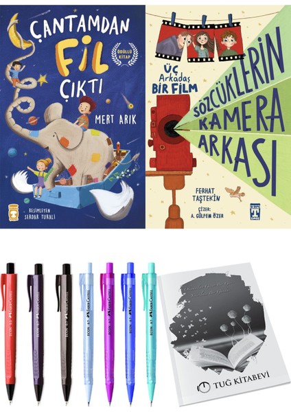 Sözcüklerin Kamera Arkası ve Çantamdan Fil Çıktı 2'li Set + Hediyeli