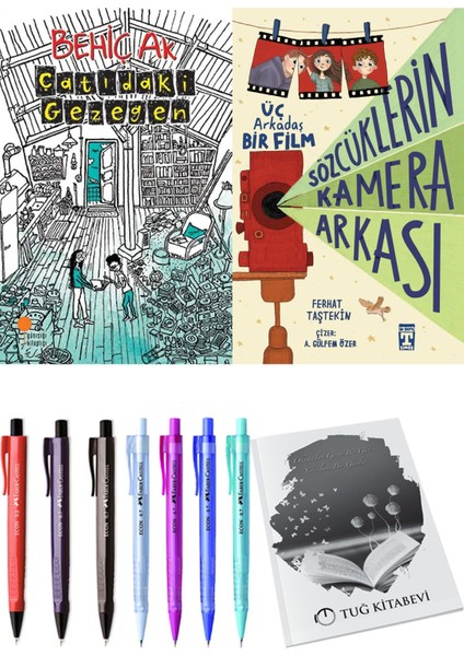 Sözcüklerin Kamera Arkası ve Çatıdaki Gezegen 2'li Set + Hediyeli