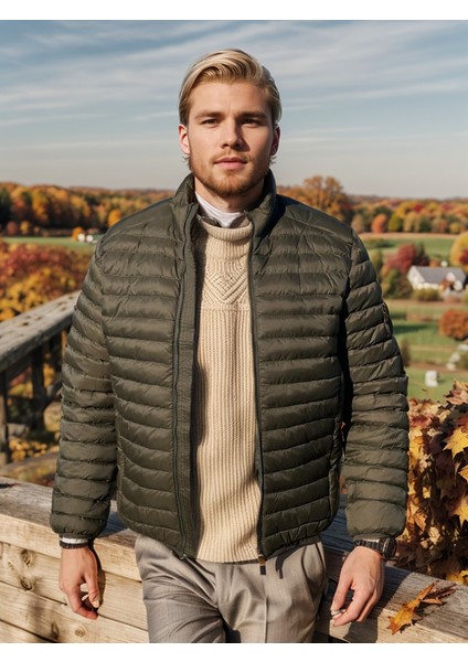 Green Mont ( Yeşil Kışlık Mont + Taşıma Sırt Çantası Hediyeli )