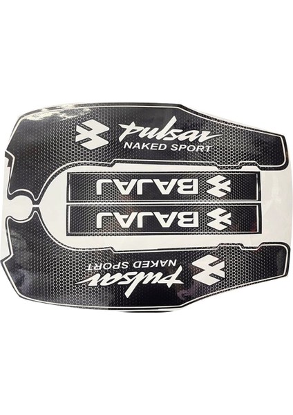 Pulsar NS200 Siyah Şase ve Maşa Sticker Etiket Modeli
