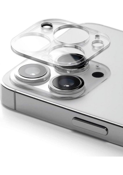 Apple iPhone 16 Pro Max Kamera Lensi Şeffaf Koruma Camı
