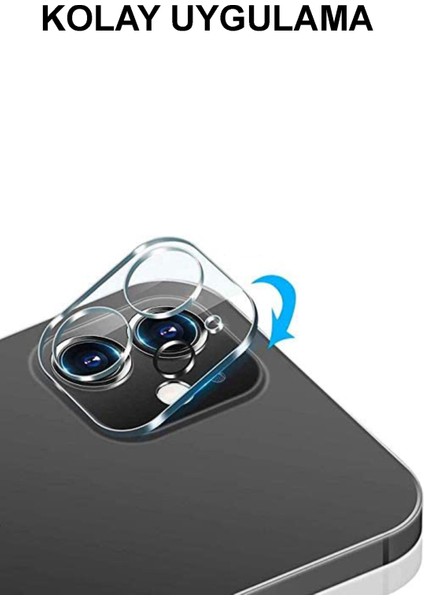 Apple iPhone 16 Pro Max Kamera Lensi Şeffaf Koruma Camı