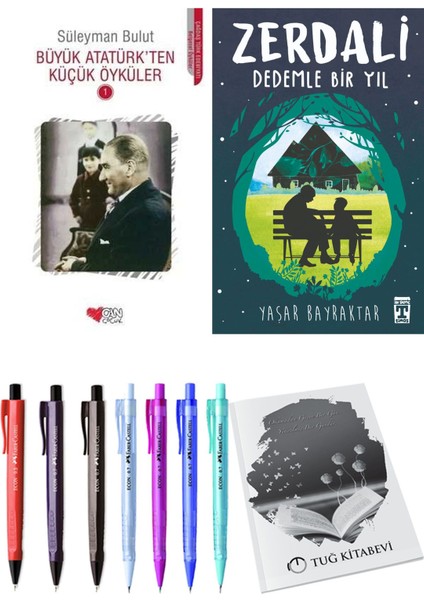Zerdali Dedemle Bir Yıl ve Büyük Atatürk'ten Küçük Öyküler 1 2'li Set + Hediyeli