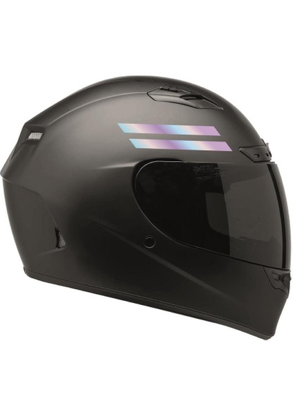 Şerit Çizgi Desenli Hologram Motosiklet Kask Sticker Etiket Modeli fiyatları