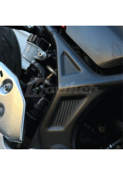 Yamaha Yzf R25-R3 Şase Üzeri Karbon Detay Sticker Etiket Modeli