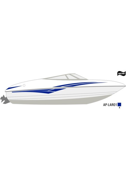 Tekne Lacivert Sticker Etiket Model