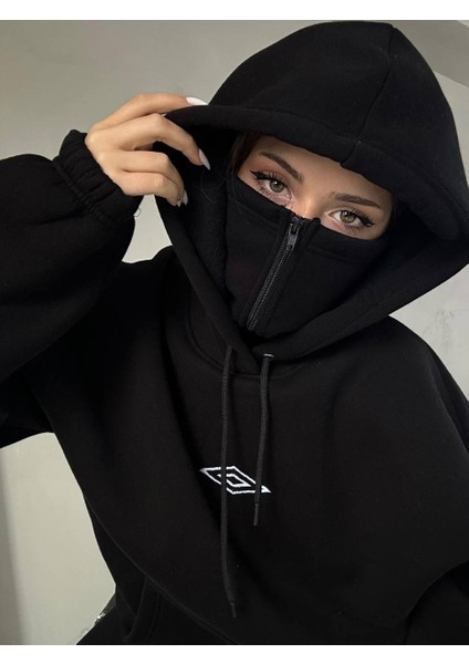 Kar Maskeli Oversize Unisex Sweatshirt