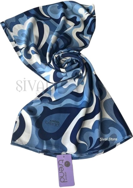 Trend Defne Şal-2 Lacivert- Mavi modelleri