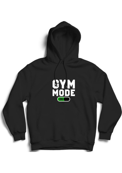 Gym Mode, Spor Modu, Training, Body Building, Vücut Geliştirme, Pamuk Kapüşonlu Sweatshirt Hoodie