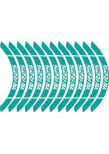 Turkuaz Yamaha Yzf R25 Geniş Jant Sticker Etiket Modeli modelleri