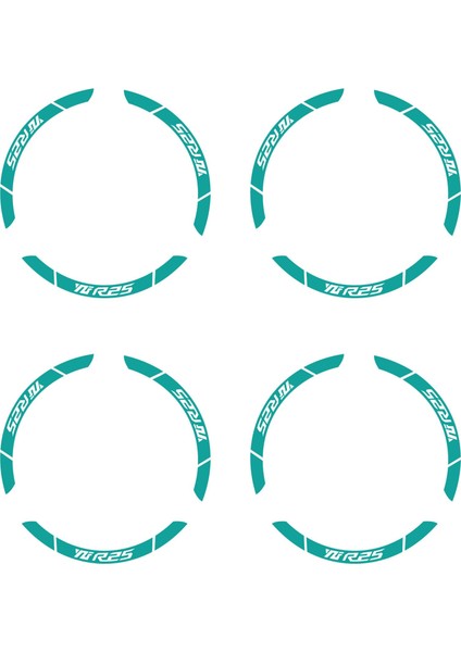 Turkuaz Yamaha Yzf R25 Geniş Jant Sticker Etiket Modeli fırsatları