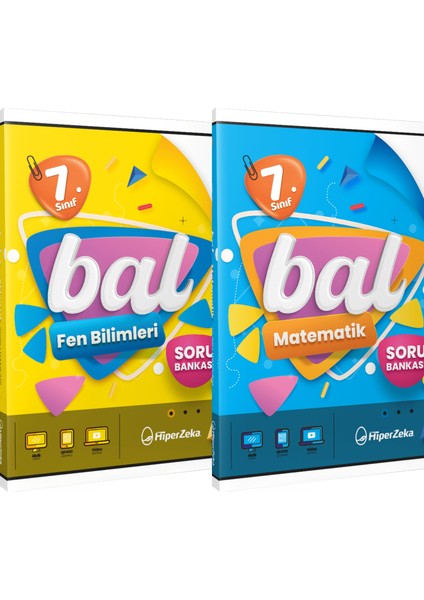 2025 7.sınıf Bal Matematik ve Fen Bilimleri Soru Bankası - Hiper Zeka