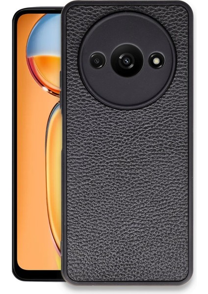 Xiaomi Poco C61 Kılıf Çizik ve Darbelere Tam Koruma Lens ve Kamera Korumalı Deri Aras Kapak