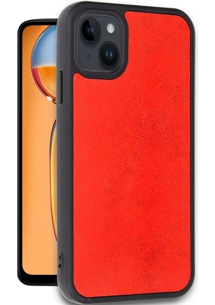iPhone 15 Kılıf Çizik ve Darbelere Tam Koruma Lens ve Kamera Korumalı Deri Aras Kapak