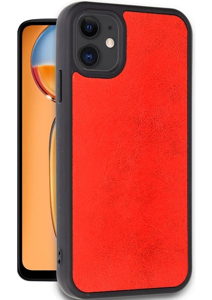 iPhone 11 Kılıf Çizik ve Darbelere Tam Koruma Lens ve Kamera Korumalı Deri Aras Kapak