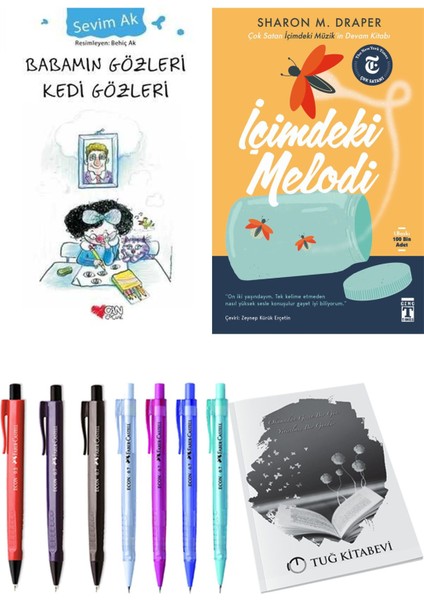 İçimdeki Melodi ve Babamın Gözleri Kedi Gözleri 2'li Set + Hediyeli