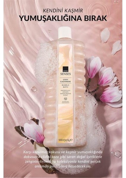 Senses Cosy Cashmere Banyo Köpüğü 1000ML fiyatları