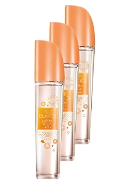 Pur Blanca Golden Burst Kadın Parfüm Edt 50 ml. Üçlü Set