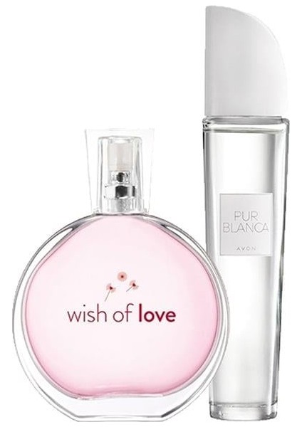 Wish Of Love 50 ml ve Pur Blanca Parfüm 50 ml. Ikili Set