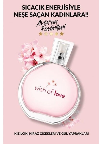 Wish Of Love Kadın Parfüm Edt 50 ml. Ikili Set