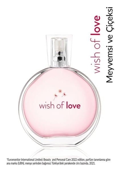 Wish Of Love Kadın Parfüm Edt 50 ml. Ikili Set