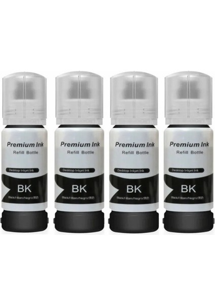 Epson 103 Ecotank L565 Siyah Ithal Muadil Mürekkep 70 ml / 4 Adet