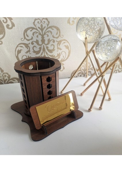 Öğretmenler Günü Ahşap Kalemlik