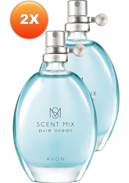 Scent Mix Pure Ocean Kadın Parfüm Edt 30 ml 2 Li Set