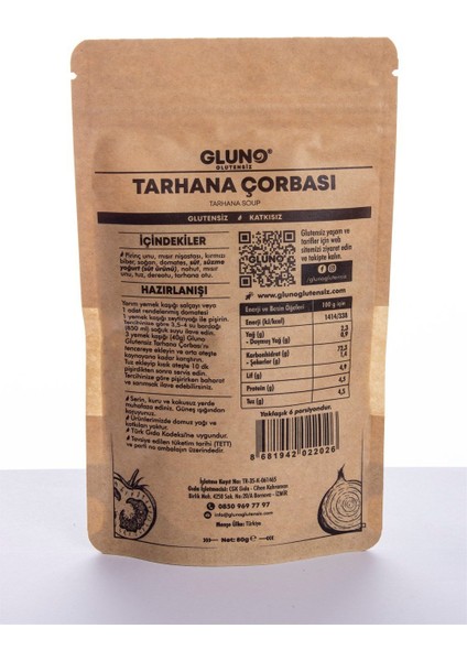 Glütensiz Tarhana Çorbası 80 gr