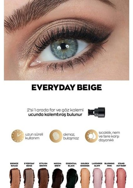 Power Stay Shadow Stick Kalem Far. Everyday Beige