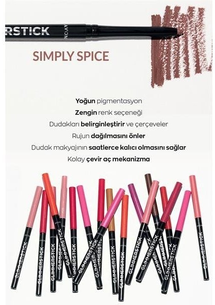 Glimmerstick Dudak Kalemi Simply Spice